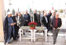 گزارش تصویری مراسم غبار روبی مزار شهدا